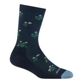 Darn Tough Women's Wildflower Lightweight Crew Socks - Midnight - M