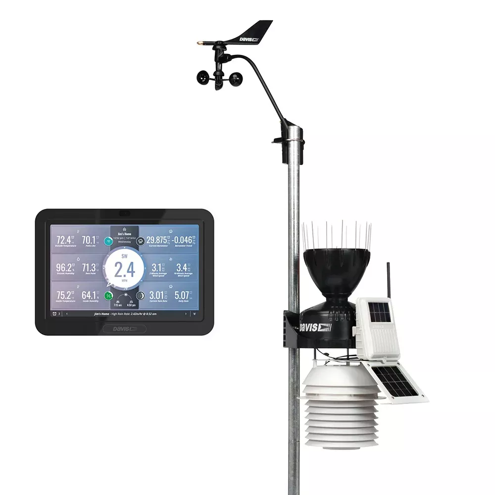 Davis Vantage Pro2 Wireless Weather Station w/WeatherLink Console, 24hr Fan Aspirated Radiation Shield, UVSolar Sensors [6263]