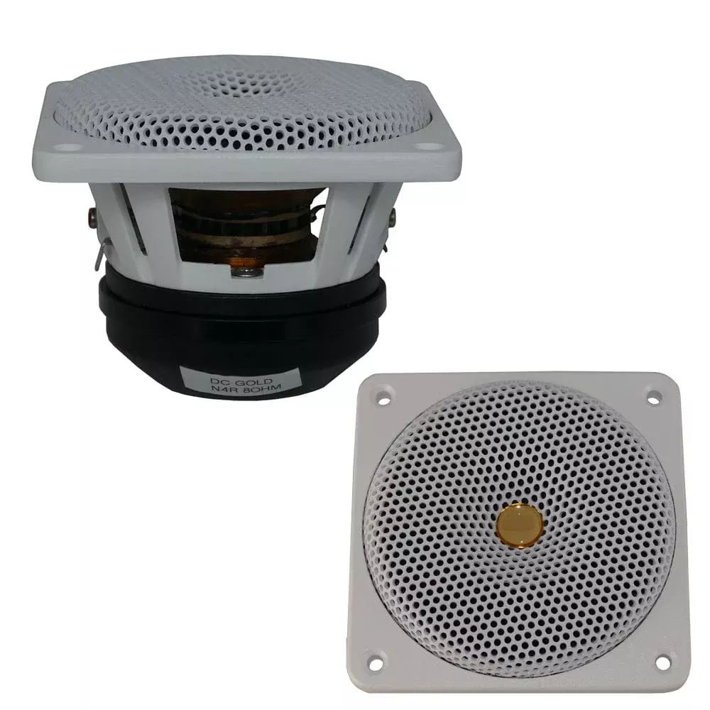 DC GOLD AUDIO N4R 4″ Reference Series Speaker – 4 OHM – (Pair) White