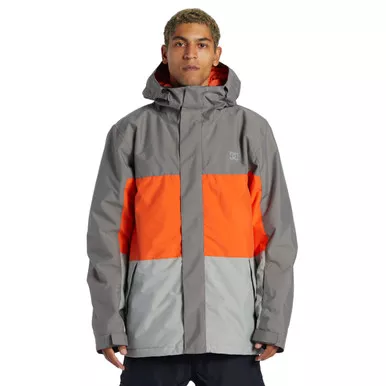 DC Men's Defy Pewter Technical Snow Jacket (ADYTJ03063-KPF0)