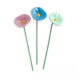 Demdaco Ceramic Giftable Flowers - Set of 3 - Faith