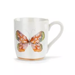 Demdaco Elisabeth Hays Collection - 14 oz. - Orange Multi Butterfly