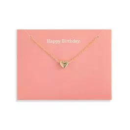Demdaco Floral Card & Necklace - 16" - Birthday