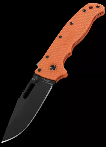 Demko AD 20.5 AUS10 Clip Point Black Blade Folding Knife