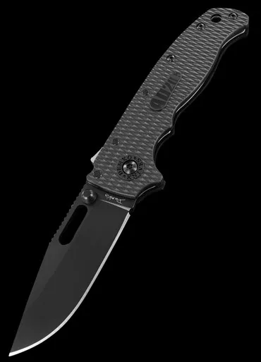 Demko AD 20.5 D2 Clip Point Black - Folding Knife