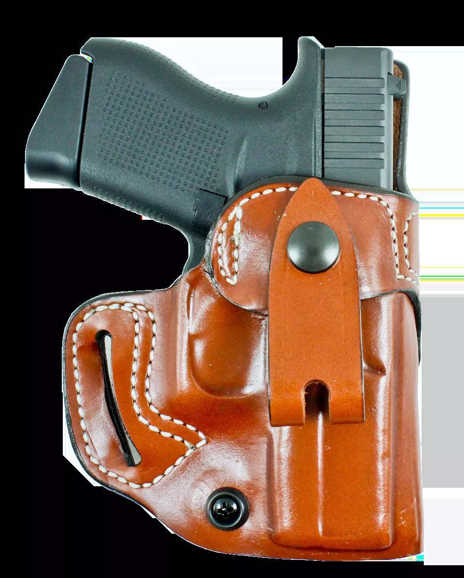 DeSantis Gunhide Osprey IWB/OWB Tan Leather Belt Slide
