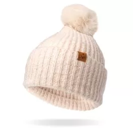 DM Merchandising Britt's Knits Kindred Pom Hat - Cream