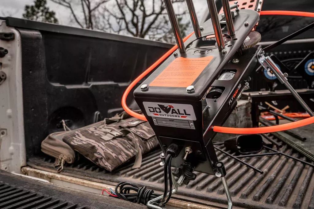 Do All Traps FlyWay 30 Compact Clay Thrower | Model FW30 | 30-Clay Target Feeder | Pedal Release Cord 10'