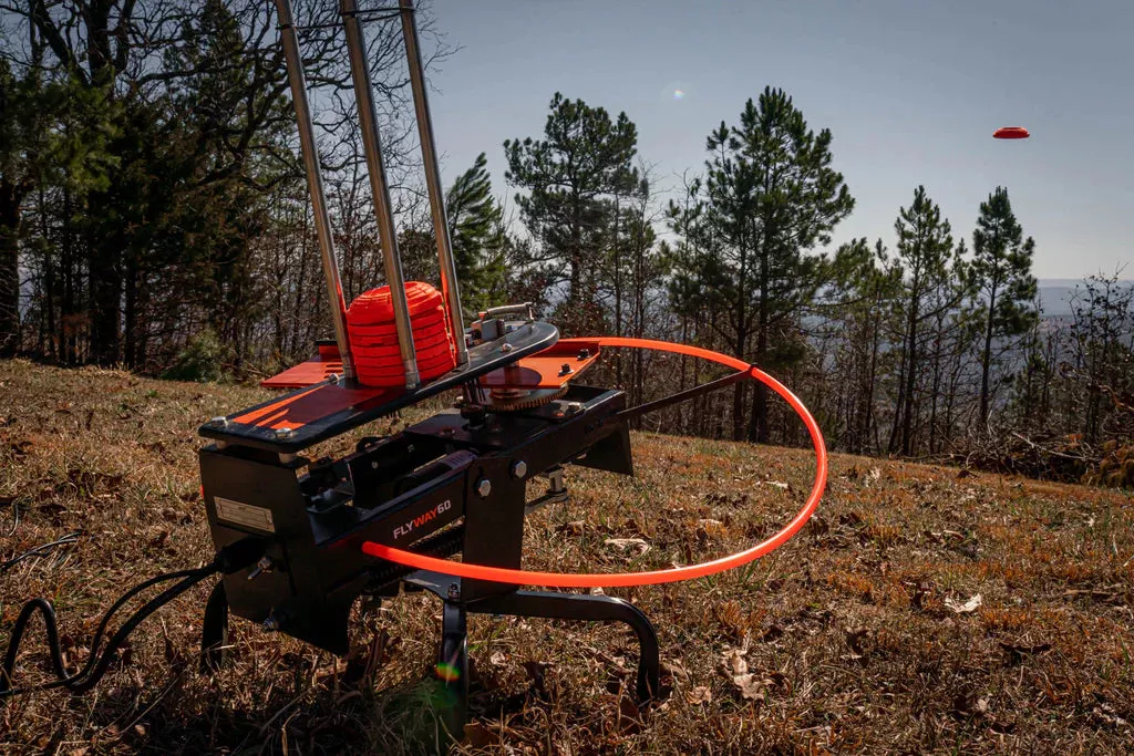 Do All Traps Flyway 60 Precision Clay Thrower | Model FW60 | Adjustable Throwing Angles 5°-35° Degree | Pedal Release Cord 15'