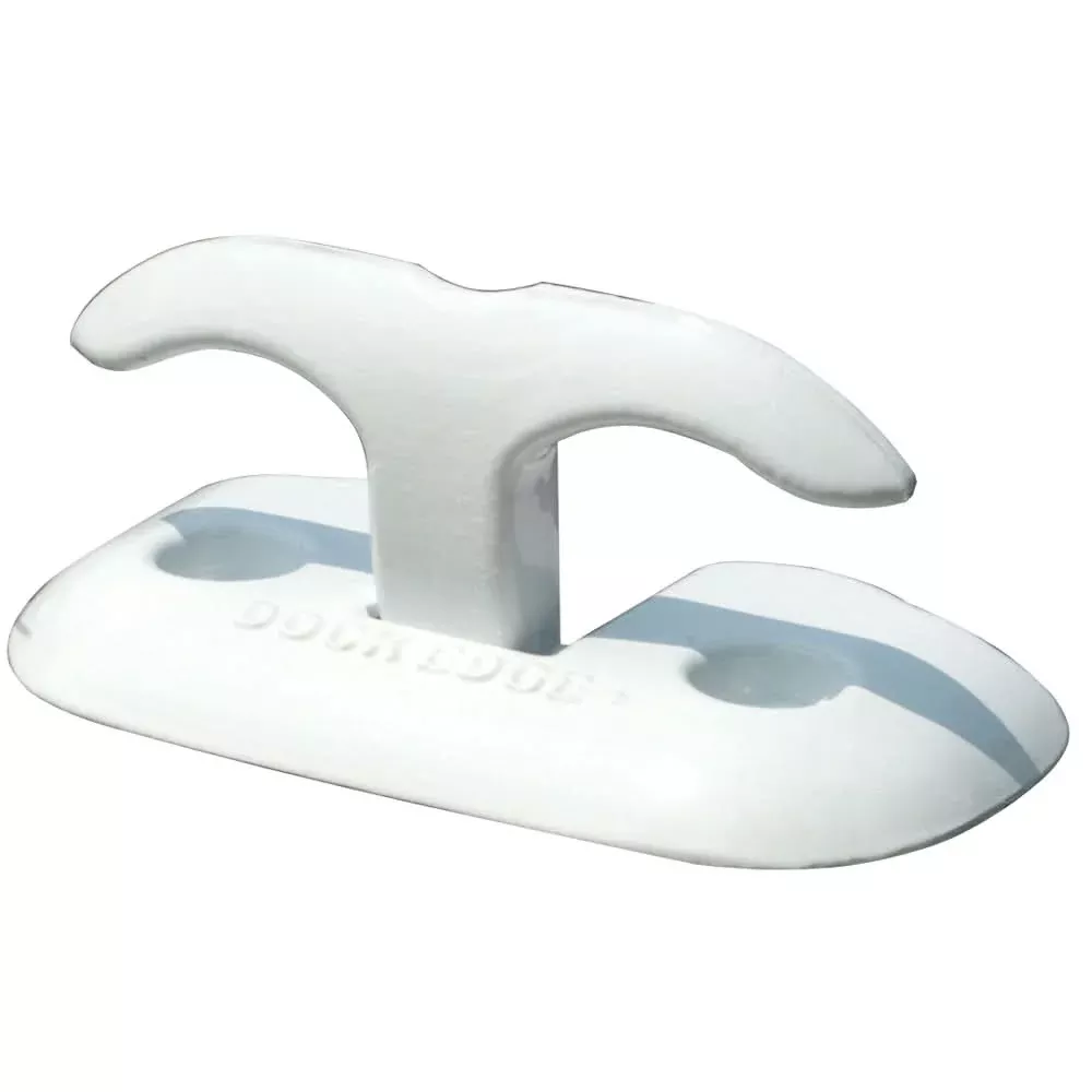 Dock Edge Flip Up Dock Cleat 6" White - 2606W-F