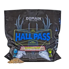 Domain Outdoor Food Plot Mix - 1 Bag (20 LBS.) = 1/2 Acre - Hall Pass