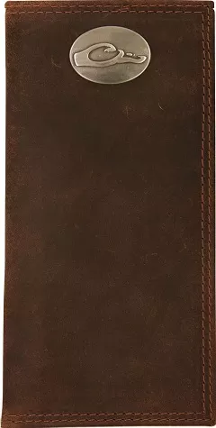 Drake Men’s Leather Checkbook Wallet