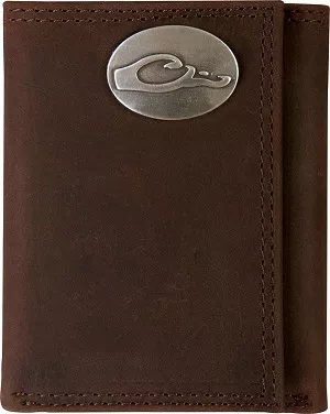 Drake Men’s Leather Tri-Fold Wallet