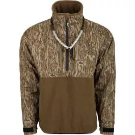 Drake Waterfowl Men's MST Waterproof Fleece-Lined 1/4 Zip Jacket