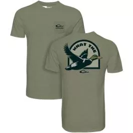 Drake Waterfowl Men's What the Duck T-Shirt - Moss Grey - S