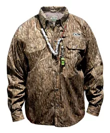 Drake Waterfowl Systems Est Heat-escape Waterproof Button-up Shirt