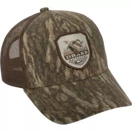 Drake Waterfowl Vintage Badge Mesh Back Cap - Mossy Oak Bottomland