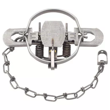 Duke #2 Coil Spring Trap Steel Silver