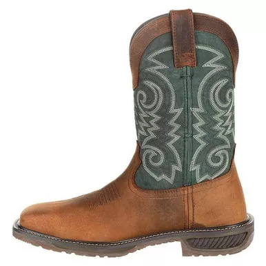 DURANGO Men's WorkHorse 11in Saddle Steel Toe Western Work Boots