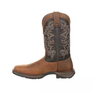 DURANGO Rebel Pull-On Chocolate/Midnight Western Boots (DDB0135)