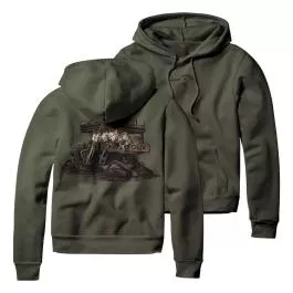 DUX Men's Swamp Rig Thermal Hoodie - Green - S