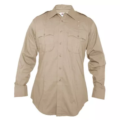 Elbeco 4576RS Men's LA County Sheriff RipStop Long Sleeve Shirt, Tan