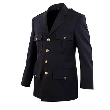 Elbeco DC13800 Men's Top Authority Polyester Single-Breasted 4-Pocket Blousecoat, Midnight Navy