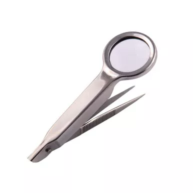 EMI-Emergency Medical 2470 Splinter Forcep w/Magnifying Glass, 3.50"