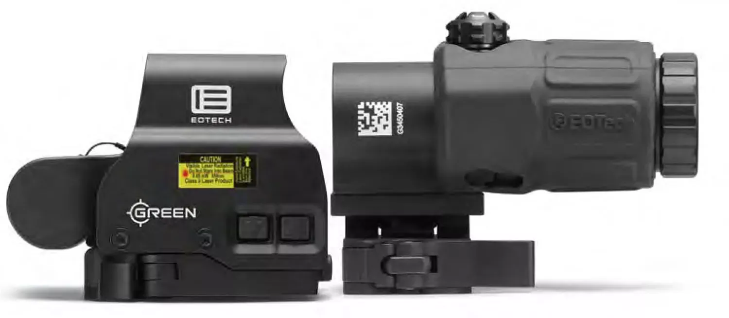 Eotech HHS Green EXPS2 & G33 Magnifier Black Anodized 1x3x1 MOA Green Dot/68 MOA Green Ring