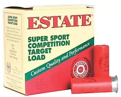 Estate Super Sport Competition Target Load 20ga 2-3-4" 7-8oz 1200FPS 25 Shells Per Box SS208