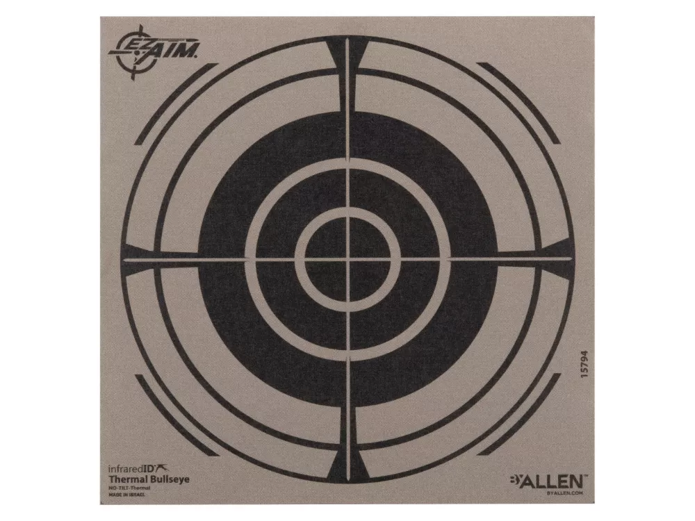 EZ Aim Adhesive Thermal Bullseye Target, Grey