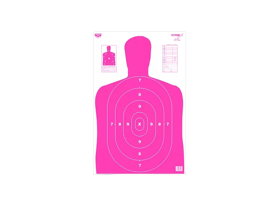 Eze-Scorer BC-27 Pink Silhouette Target - 5 Pack