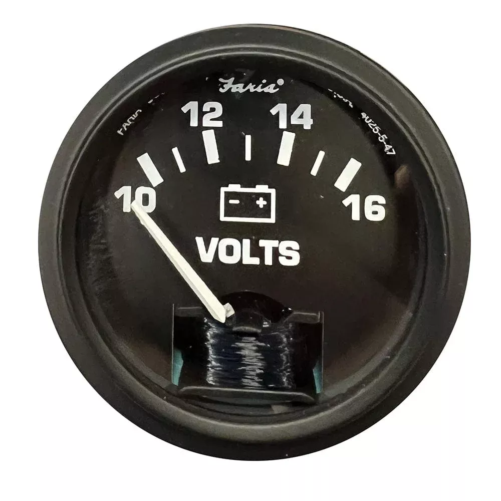 Faria Voltmeter 2″ – 12V – Black Bezel