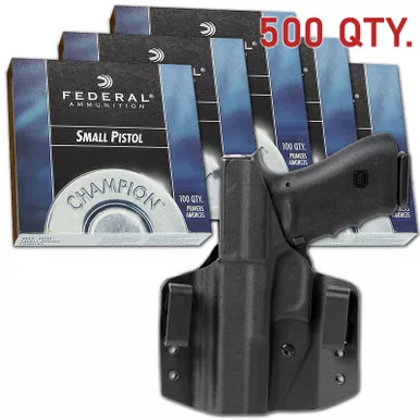 Federal #100 Small Pistol Primers 500 Pack with Uncle Mikes CCW Holster