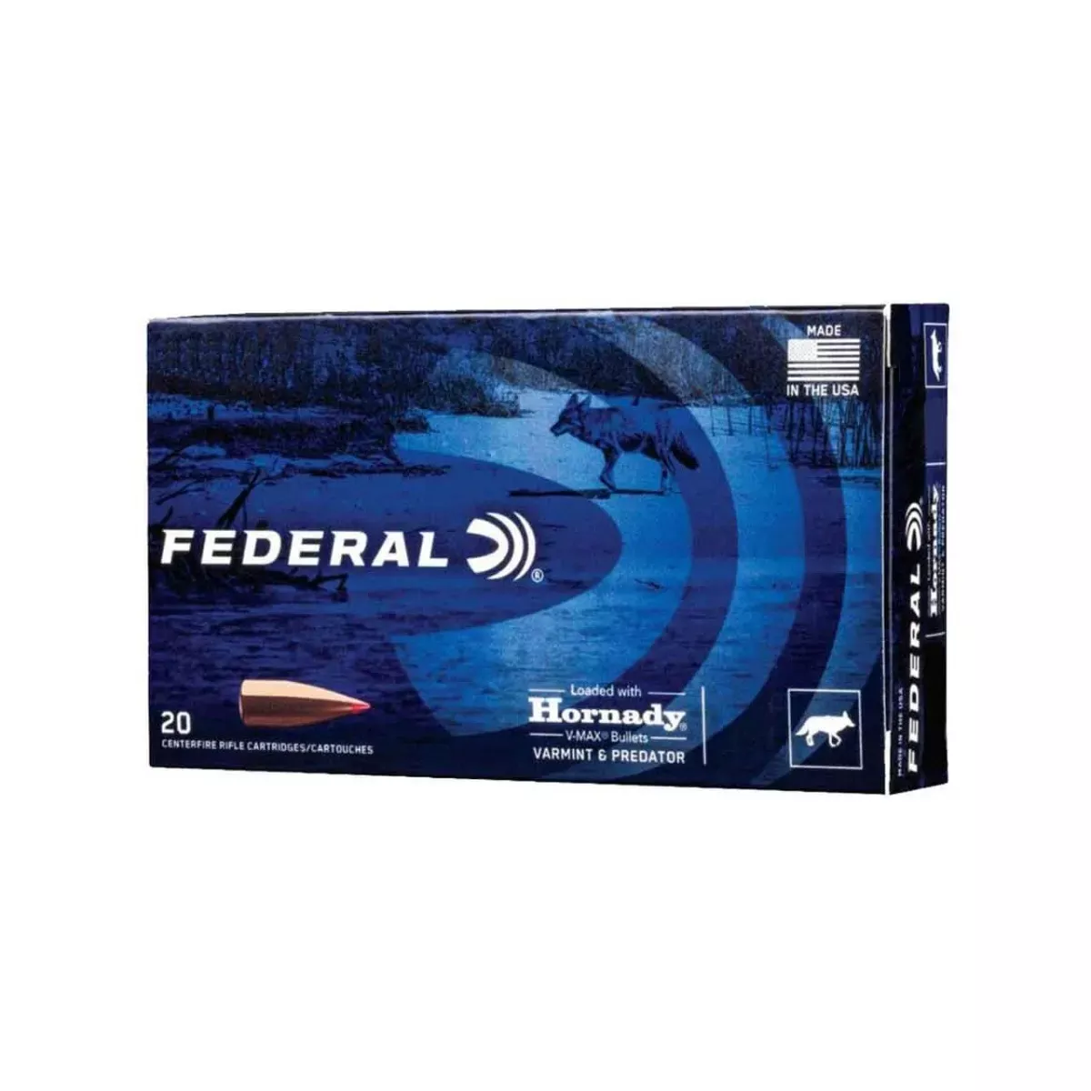 Federal 223 rem 53GR V-MAX Varmint 20rd