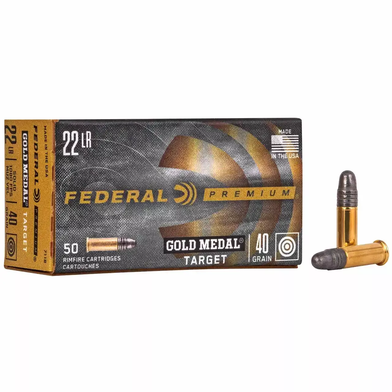 Federal 22lr Gold Medal Target 40gr 50rd
