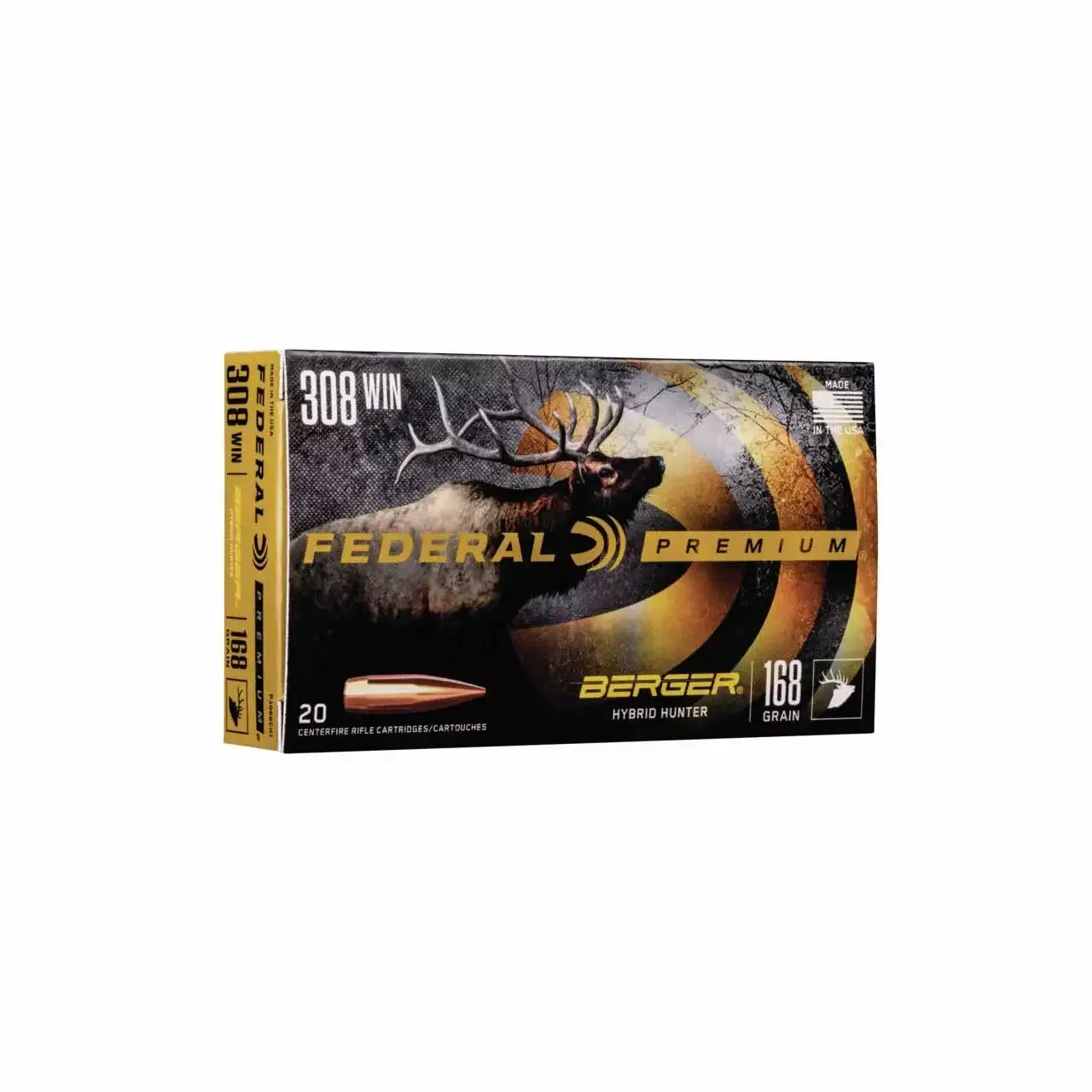 Federal 308 Win 168gr Berger Hybrid Hunter