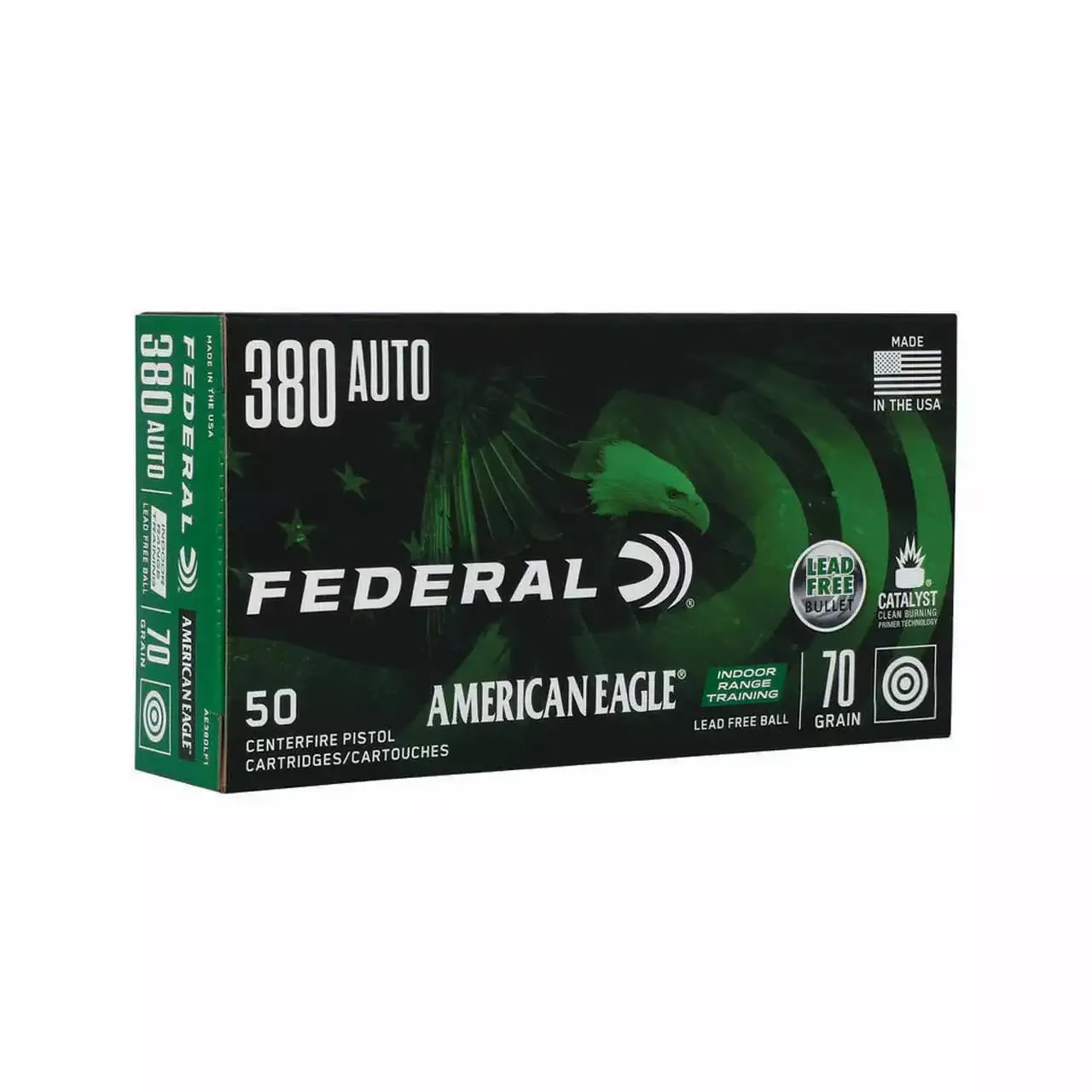Federal 380 ACP 70gr Target Copper 50rd