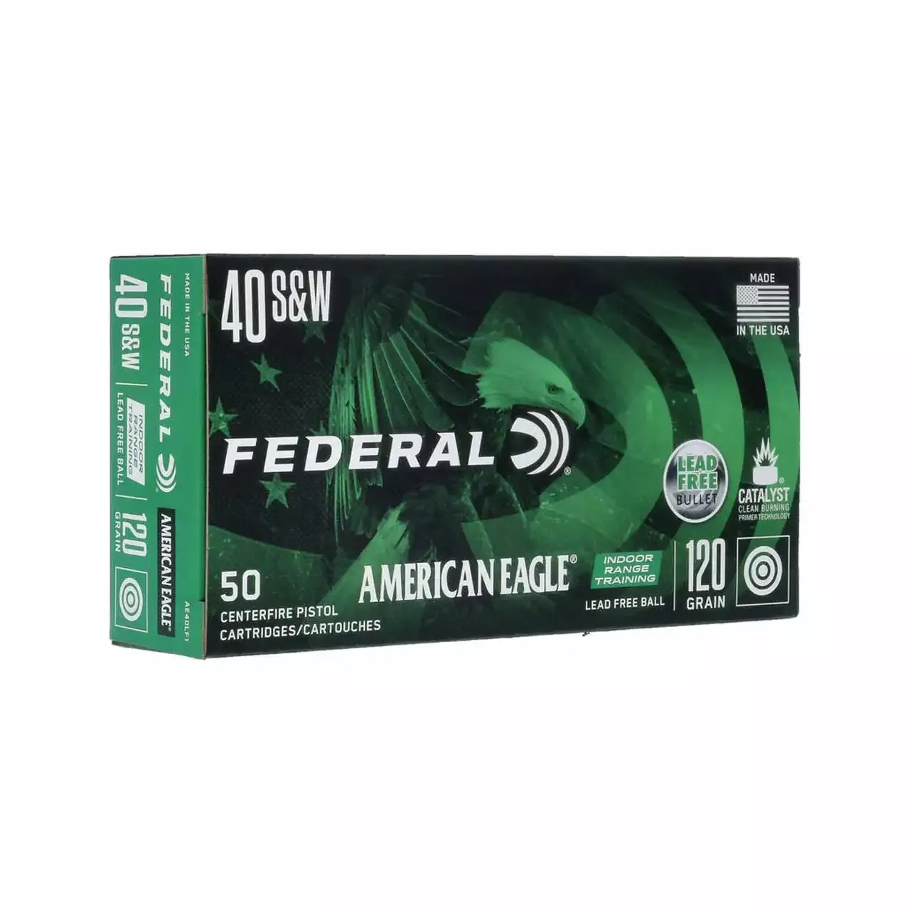 Federal 40 S&W 120gr FMJ 50rd - Box