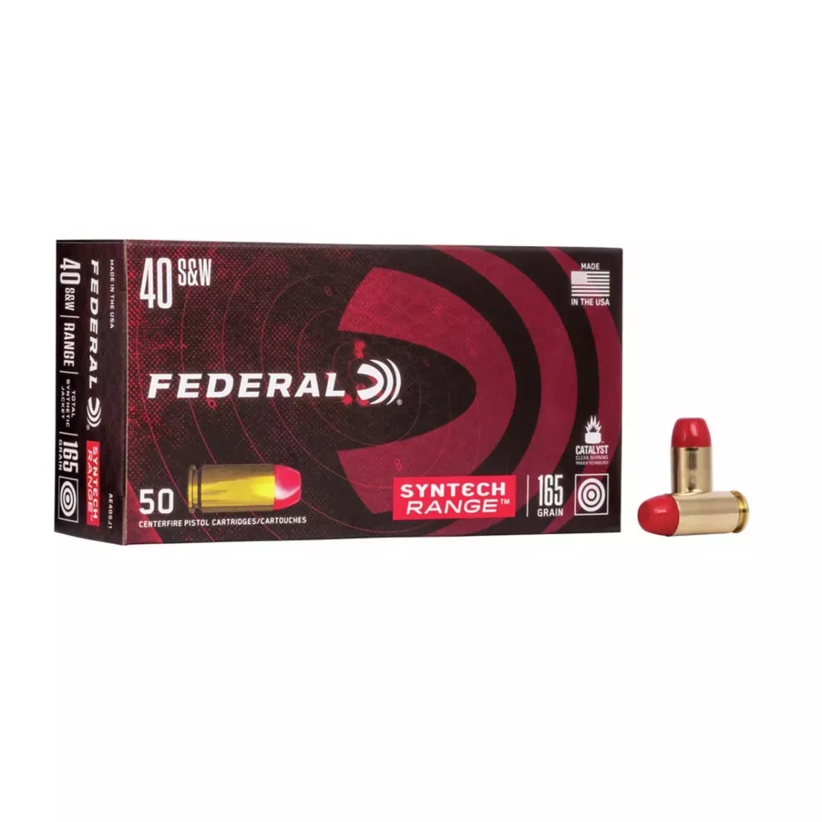 Federal 40 S&W 165GR Synthetic 50rd