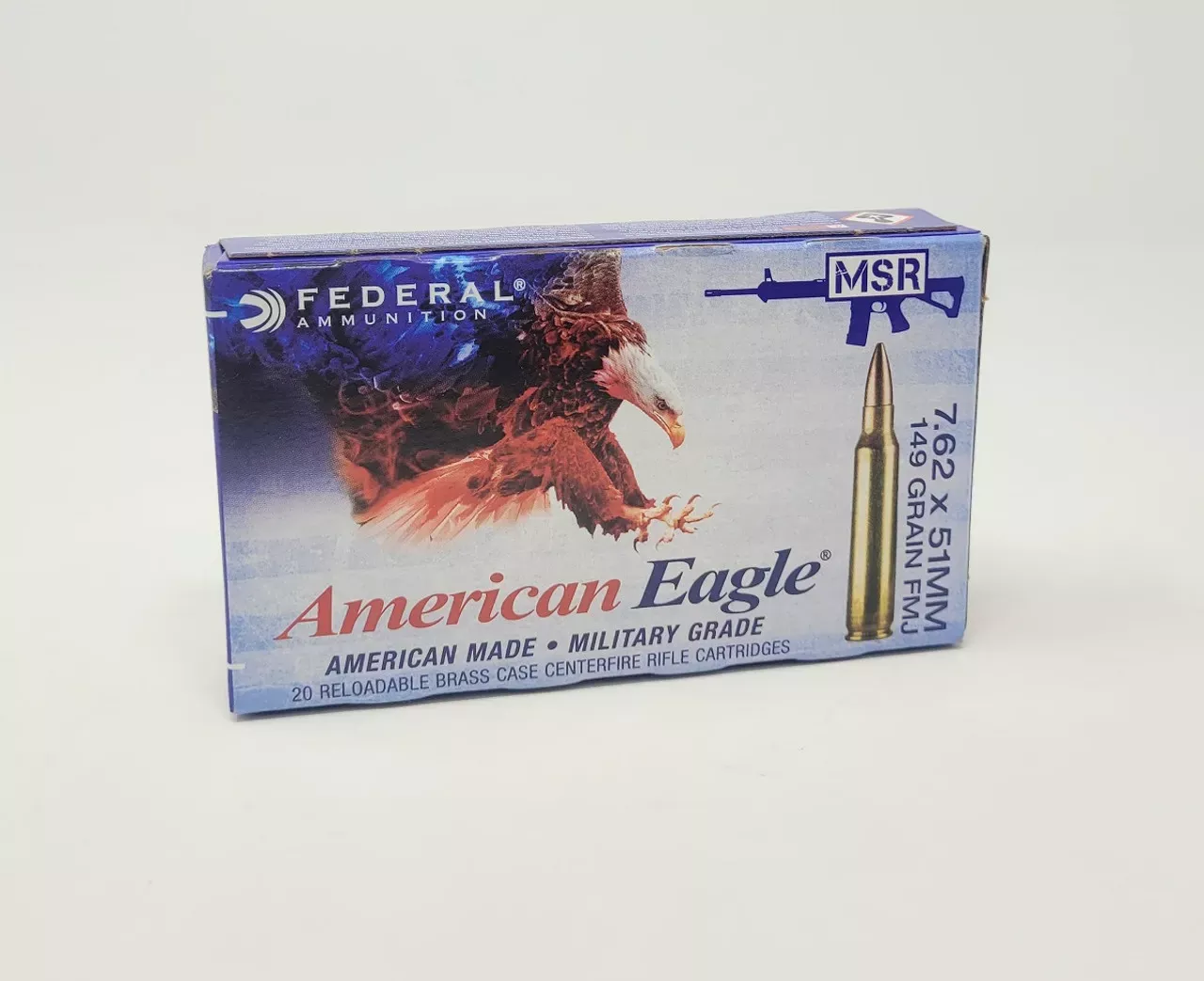 Federal 7.62 NATO 149 Grain FMJ 20 rounds XM80CL