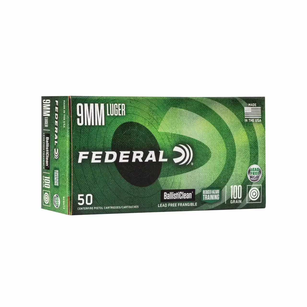Federal 9mm 100gr Frangible 50rd Box