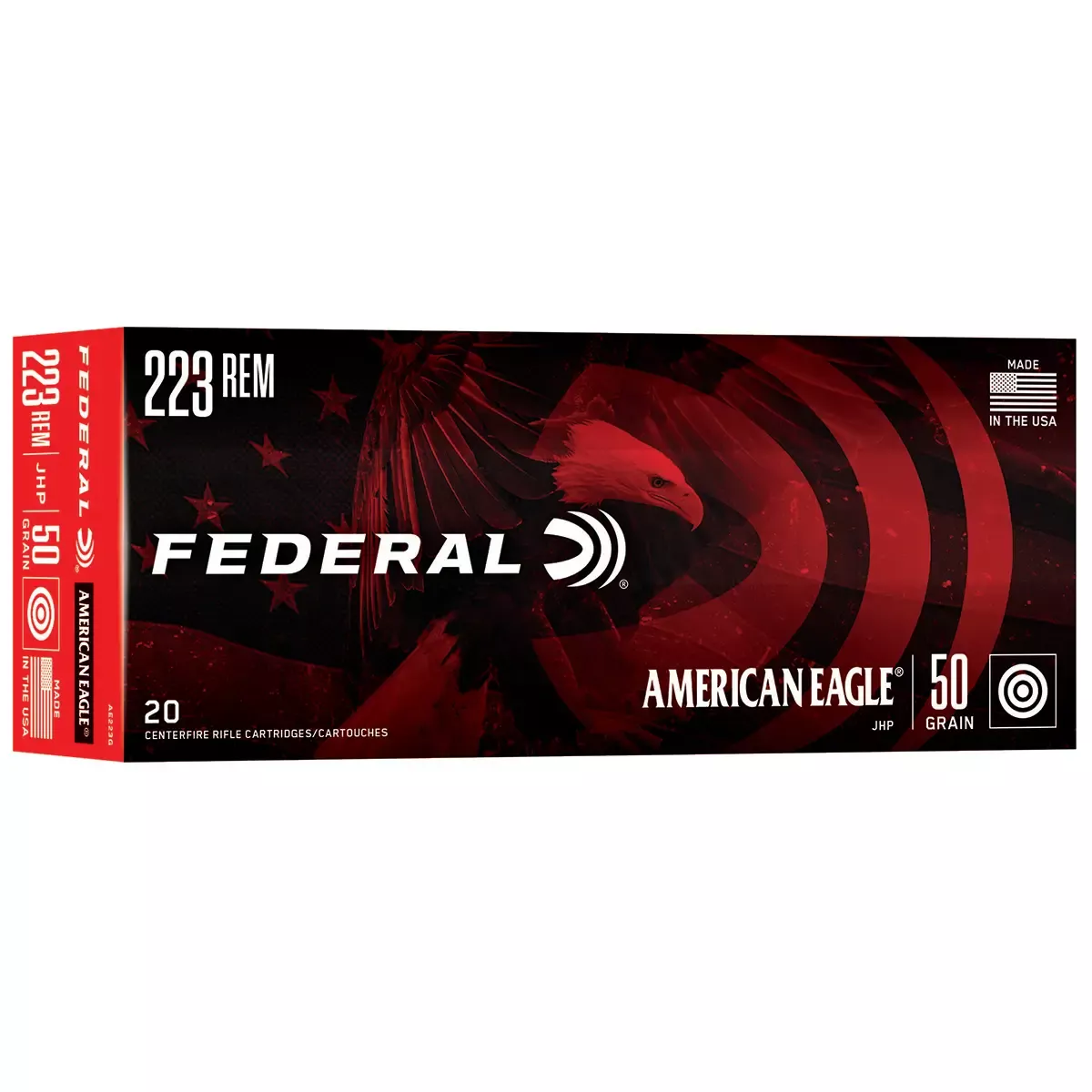 Federal American Eagle Rifle 6.5 Creedmoor 120 gr, Open Tip Match (OTM), 20/Box