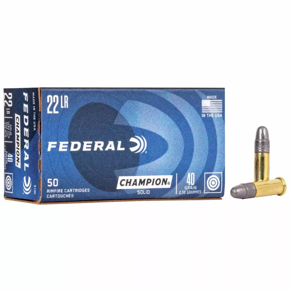 Federal Champion 22lr 40gr 50rd