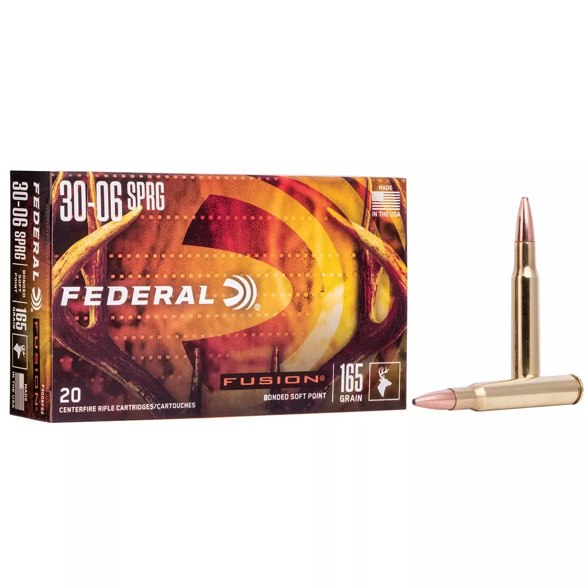 Federal Fusion 30-06 Springfield 165 gr Fusion Soft Point 20/Box