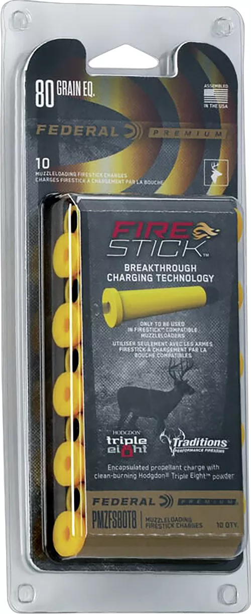 Federal Premium Fire Stick 50 Cal Caliber 80 gr 10/Box