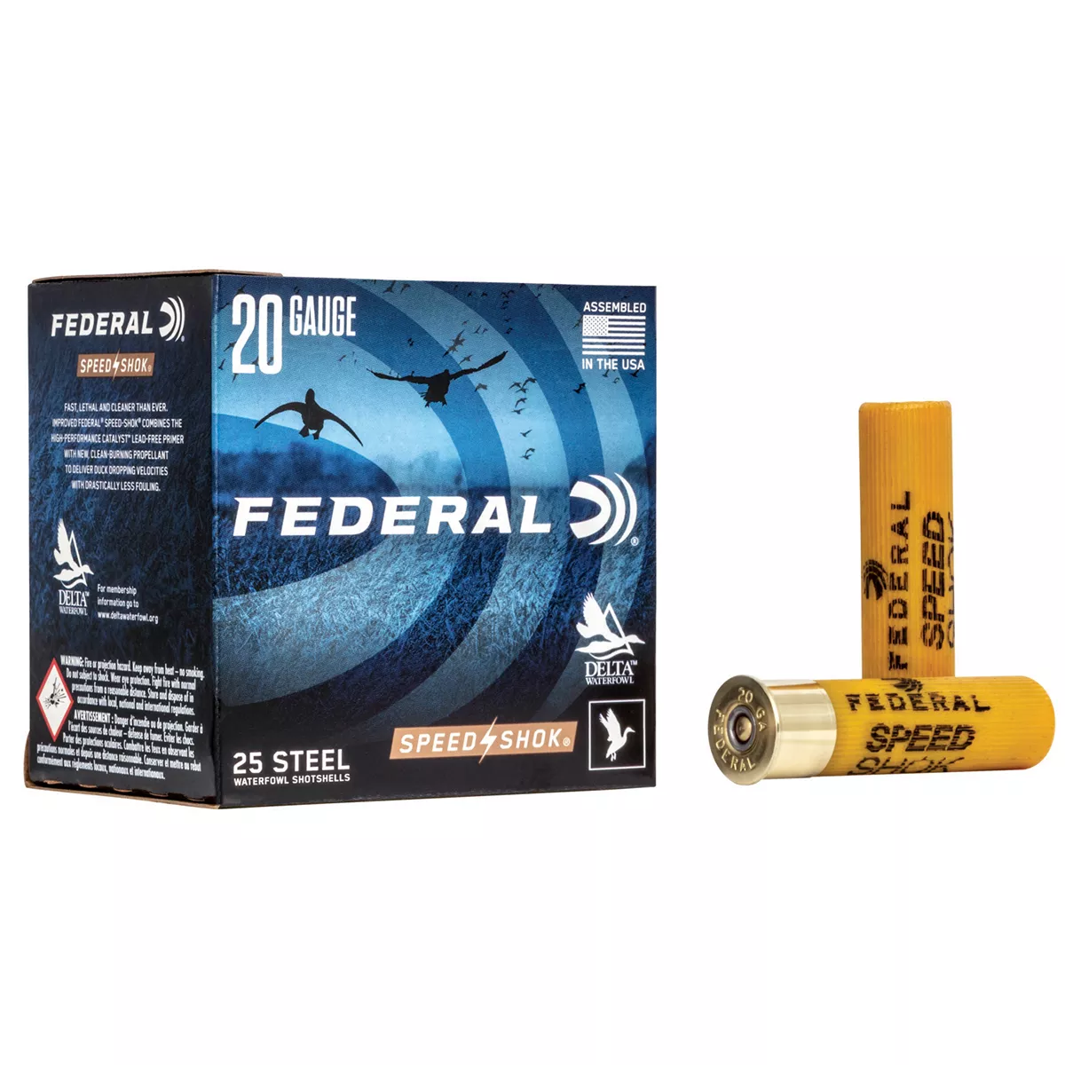 Federal Speed Shok 20G 3" 7-8OZ #2 Shot 25/Box