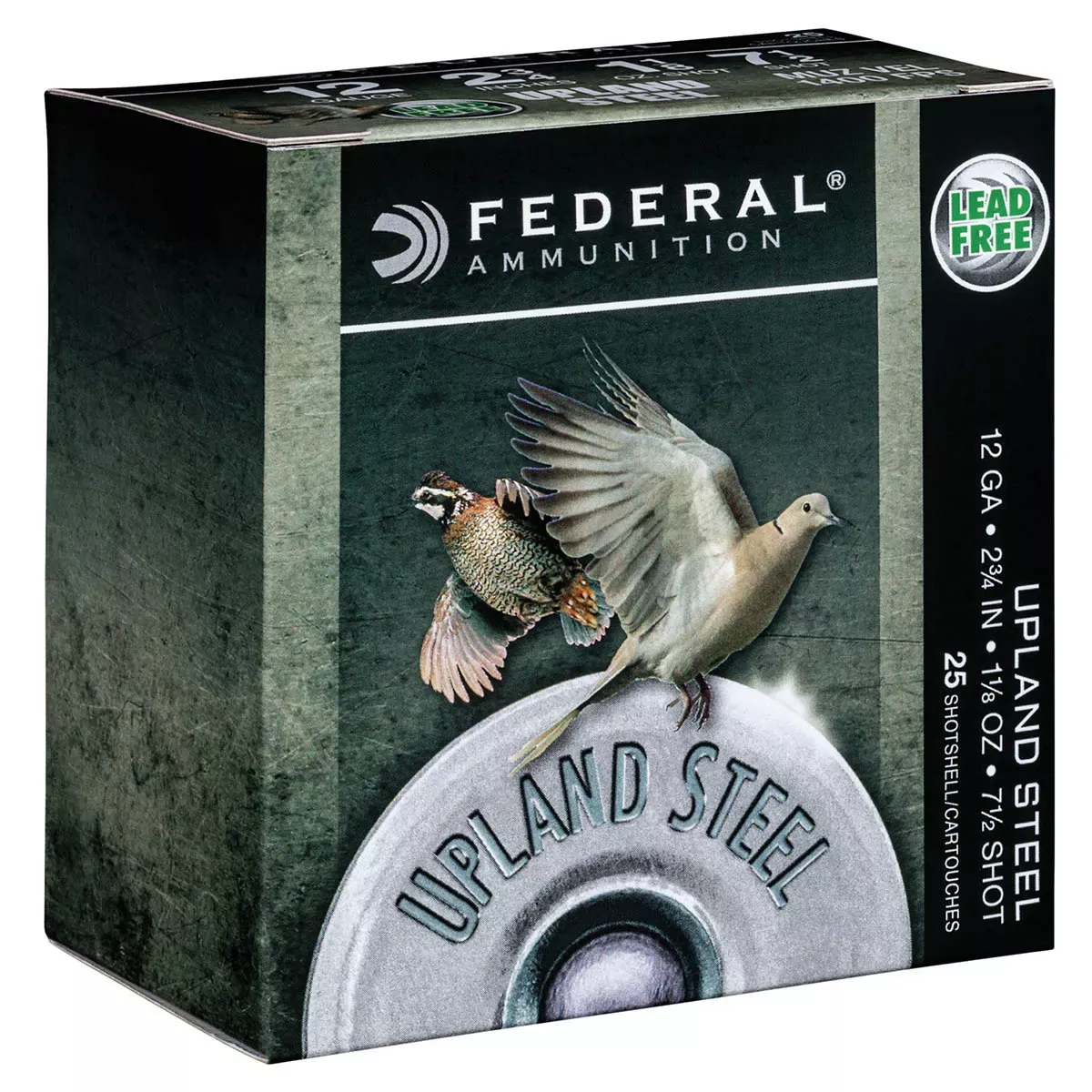 Federal Upland Field & Range 12G 2.75″ 1 1/8 oz #7.5 Shot 25 /Box