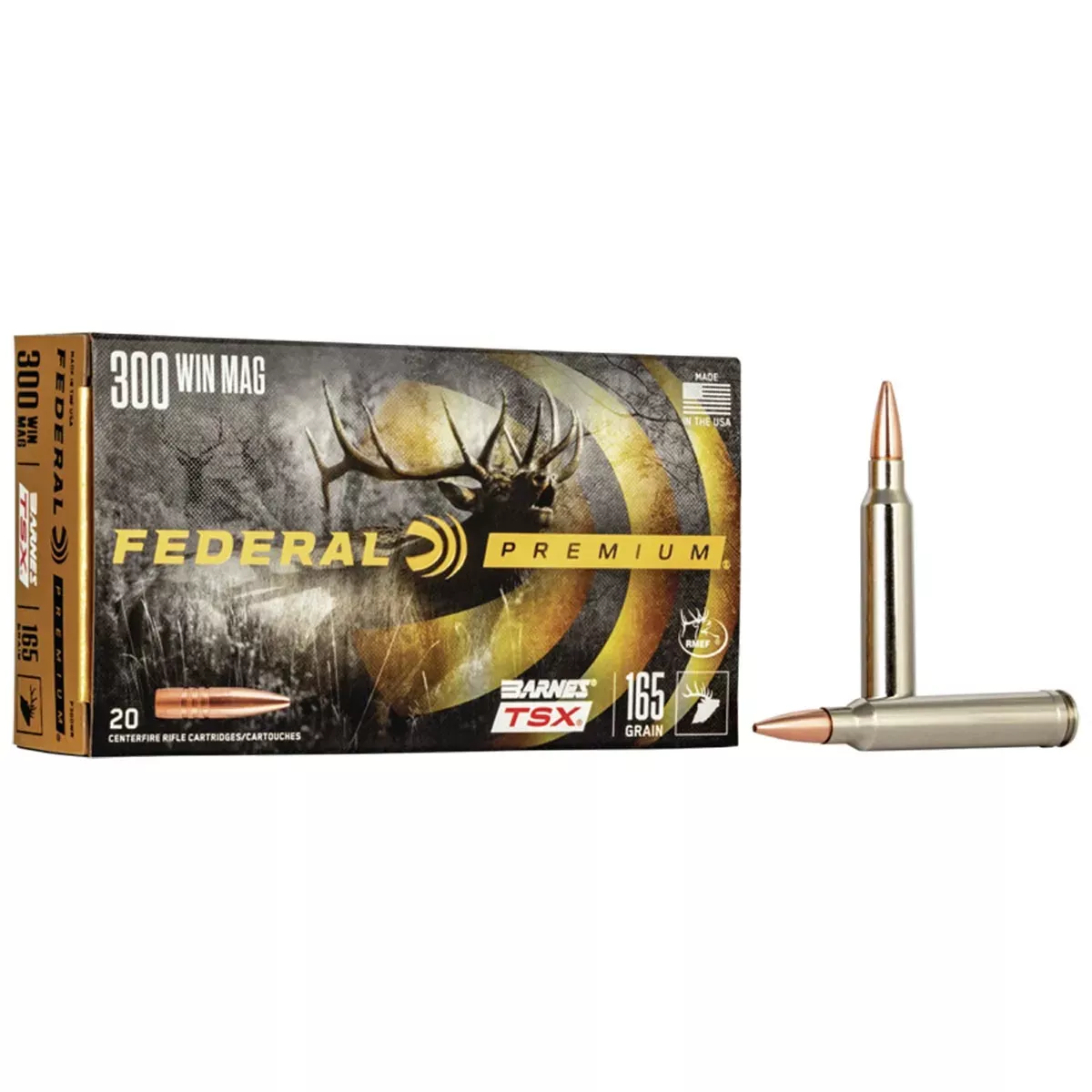 FederalPremium 300 Win Mag 165 gr Barnes TSX 20/Box