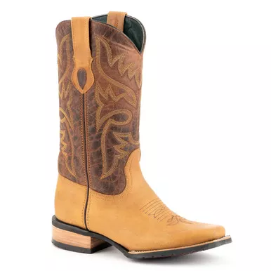 FERRINI Men's Kingston Narrow Square Toe Tan Western Boots (1317116)